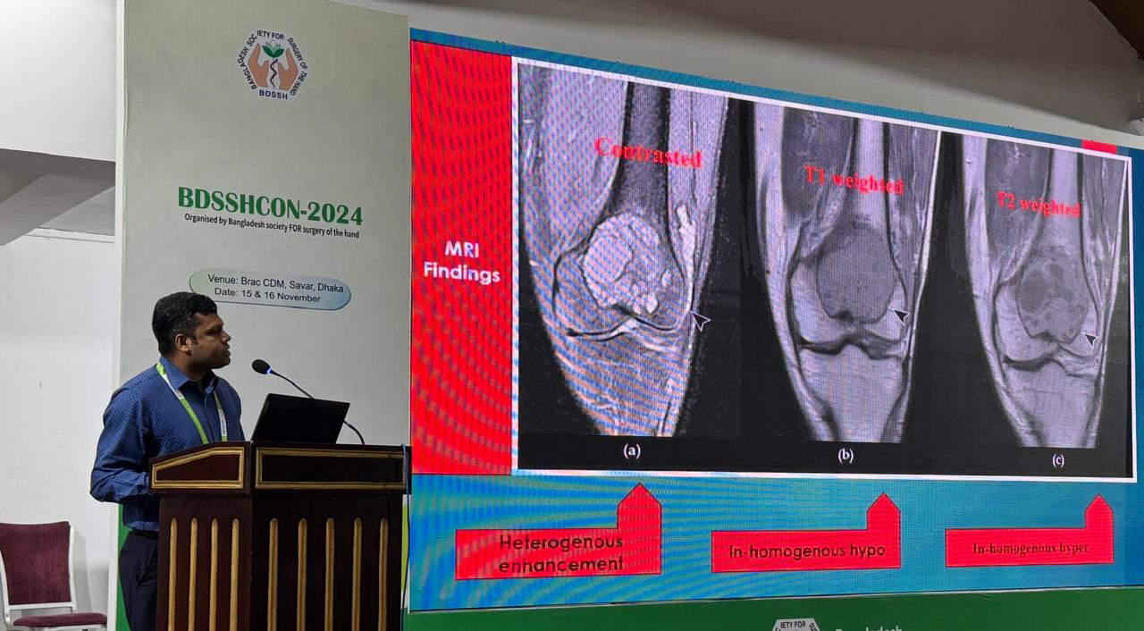 During presentation in a Conference